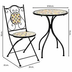 Avis Ensemble Table + 2 Chaises Alexandra House Living Noir 60 x 75 x 60 cm