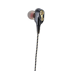 Universal Écoute câblée Bass Bass Dual Drive Stéréo Écoute auriculaire Microphone pas cher