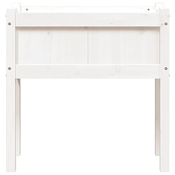 Acheter vidaXL Jardinières avec pieds blanc 70x31x70 cm bois de pin massif