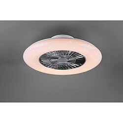 Acheter Lumière Visby Ventilateur de Plafond Moderne Chrome 3000-6500K Télécommande