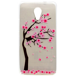 Wewoo Coque Transparent pour Wiko Robby Cherry Tree Motif TPU Doux Etui de Protection Arrière