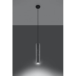 Avis Luminaire Center Suspension design Luvo Béton Gris 1 ampoule 105cm