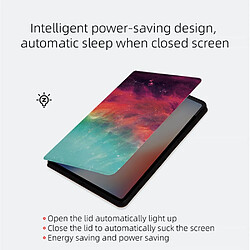 Etui en PU motif ciel étoilé avec support Ciel étoilé brillant pour votre Xiaomi Pad 5/5 Pro