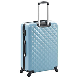 Avis vidaXL Valise rigide 3 pcs Bleu ABS