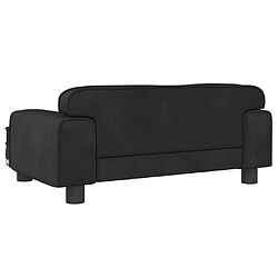 Acheter vidaXL Lit pour chien noir 70x45x30 cm velours