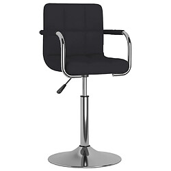 vidaXL Tabouret de bar Noir Tissu