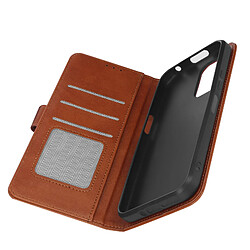 Avizar Housse pour Nokia XR21 Portefeuille Clapet Support Vidéo Sleek Cover Marron