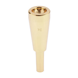 Embouchure de trompette lourde 7C compatible avec la plupart des trompettes classiques dorées