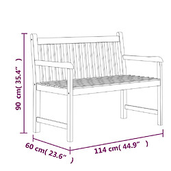 vidaXL Ensemble à manger de jardin 5pcs Bois de teck massif pas cher