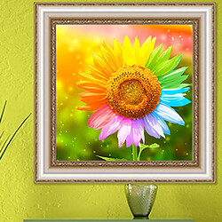 plein perceuse tournesol diamant peinture point de croix art home decor 40 x 40cm