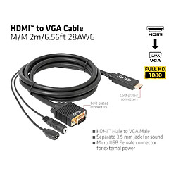 Acheter Warner Bros. Games Club 3D HDMI auf VGA Kabel St./St. 2m 28AWG