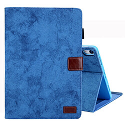 Wewoo Housse Étui Coque Pour iPad Pro 11 pouces 2018 Etui à rabat horizontal en cuir de style commercialavec support et fente cartecadre photo et fonction veille / réveil bleu