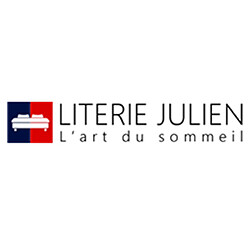 Avis Literie Julien Lit ava pour matelas 140x190-Sommier+Tête de Lit eclairage LED Incurve Couleur GRIS+Pieds en 5cm pour matelas-2x13Lattes