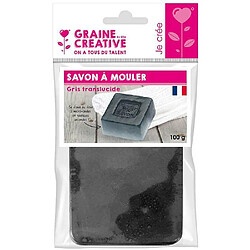 Graines Creatives Savon à mouler 100 g - Translucide gris