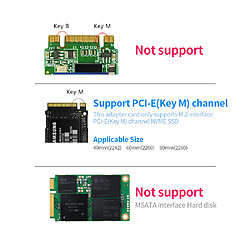 Acheter Prise en charge de la carte de convertisseur de carte adaptateur mobile M.2 NVME vers USB3.0 Interface M.2 PCIE (clé M) SSD NVME n100