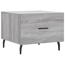 Maison Chic Lot de 2 Tables basses,Table Console pour salon sonoma gris 50x50x40 cm bois d'ingénierie -MN72311 pas cher