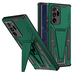 Coque en TPU antichoc avec béquille vert foncé pour votre Samsung Galaxy S20 Ultra