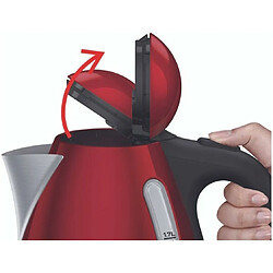 Bouilloire sans fil 1.7l 2400w rouge - ki110511 - TEFAL pas cher