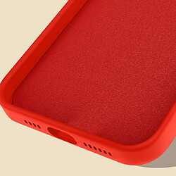 Avizar Coque Magsafe iPhone 12 Pro Silicone Intérieur Soft-touch Mag Cover rouge pas cher