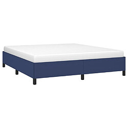 Avis Maison Chic Lit adulte - Lit simple Cadre de lit,Structure du lit Contemporain Bleu 180 x 200 cm Tissu -MN45635