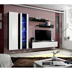 Acheter Paris Prix Meuble TV Mural Design Fly IV 260cm Blanc & Noir