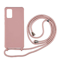 Coque en TPU durable avec sangle multifonction or rose pour votre Samsung Galaxy S20 Plus