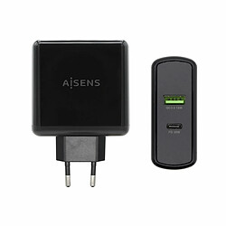 Chargeur mural Aisens ASCH-2PD30QC-BK 48 W USB-C Noir