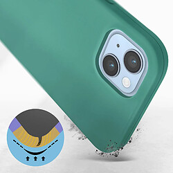 Avis Avizar Coque iPhone 14 Semi-rigide Soft-touch Fine turquoise