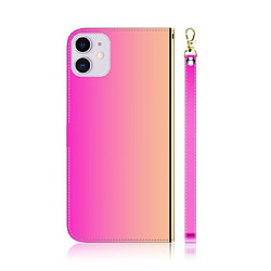 Avis Wewoo Coque Etui en cuir à rabat avec surface miroir pour iPhone 11 fentes cartes et porte-cartes ainsi que portefeuille et lanière dégradé de couleur