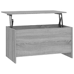 Maison Chic Tabls basse,Table Console pour salon Sonoma gris 102x55,5x52,5 cm Bois d'ingénierie -MN49275