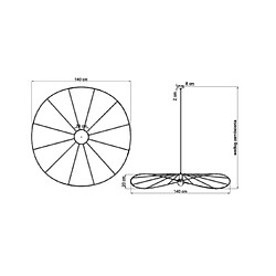 Acheter Luminaire Center Suspension Eskola Acier Noir