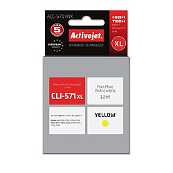 Activejet? Cartouche d'encre originale Activejet ACC-571YNX Jaune