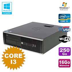 PC HP Compaq 6200 Pro SFF Core i3 3.1GHz 16Go Disque 250Go DVD WIFI W7 Pro - Occasion