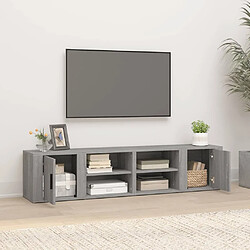 Avis Maison Chic Meubles TV 2 pcs pour salon Sonoma gris 80x31,5x36 cm Bois d'ingénierie -MN22236