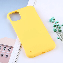 Wewoo Coque Rigide Étui de protection anti-dérapage pc pour iphone 11 jaune