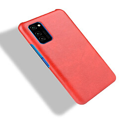 Acheter Wewoo Coque Pour Huawei Honor V30 Shockproof Litchi Texture PC + PU Case Rouge