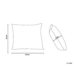 Avis Beliani Coussin PRUNUS 45 x 45 cm Abstrait Vert