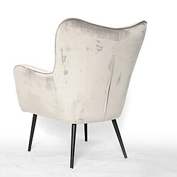 Acheter Meubler Design Fauteuil En Velours Design Zola - Taupe