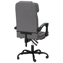 Acheter vidaXL Fauteuil inclinable de bureau Gris Similicuir