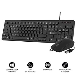 Teclado y Ratón Subblim Combo Business Slim CSSK01/ Negro pas cher