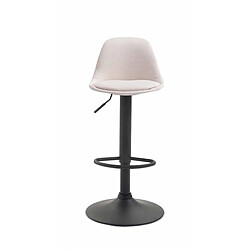 Non Tabouret de bar Kiel tissu noir