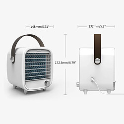 Avis Climatiseur Portable Vintage Petit Ventilateur de Refroidissement de Bureau USB Glacière Intégrée avec Veilleuse LED