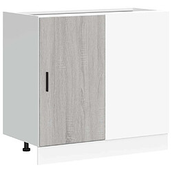 vidaXL Meuble bas du lavabo sonoma gris bois d'ingénierie