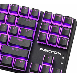 Clavier PREYON Brown Blitz Claw Gateron Brown | Boîtier aluminium | Clavier interchangeable Pudding/Noir PBT | RGB | Antighosting | Gaming pas cher