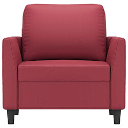 Avis Maison Chic Fauteuil relax,Chaise pour salon Rouge bordeaux 60 cm Similicuir -MN13128