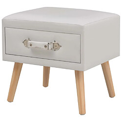 Helloshop26 Table de nuit chevet commode armoire meuble chambre 2 pcs blanc 40x35x40 cm synthétique 1402055