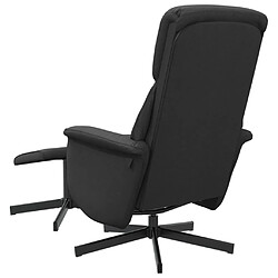 Acheter vidaXL Fauteuil inclinable avec repose-pied noir tissu