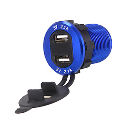 RV / Yacht / Motorcycle Modified USB Belt Switch Chargeur étanche 12V-30v Blue pas cher