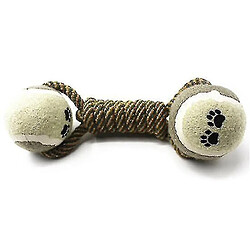 Jouet de tennis en corde de coton pour chien Jouet de corde à nœuds pour chien molaire Ball1 Piecegray