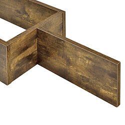 Acheter Helloshop26 Étagère murale meuble design surfaces de rangement 104 cm effet bois foncé 03_0005207